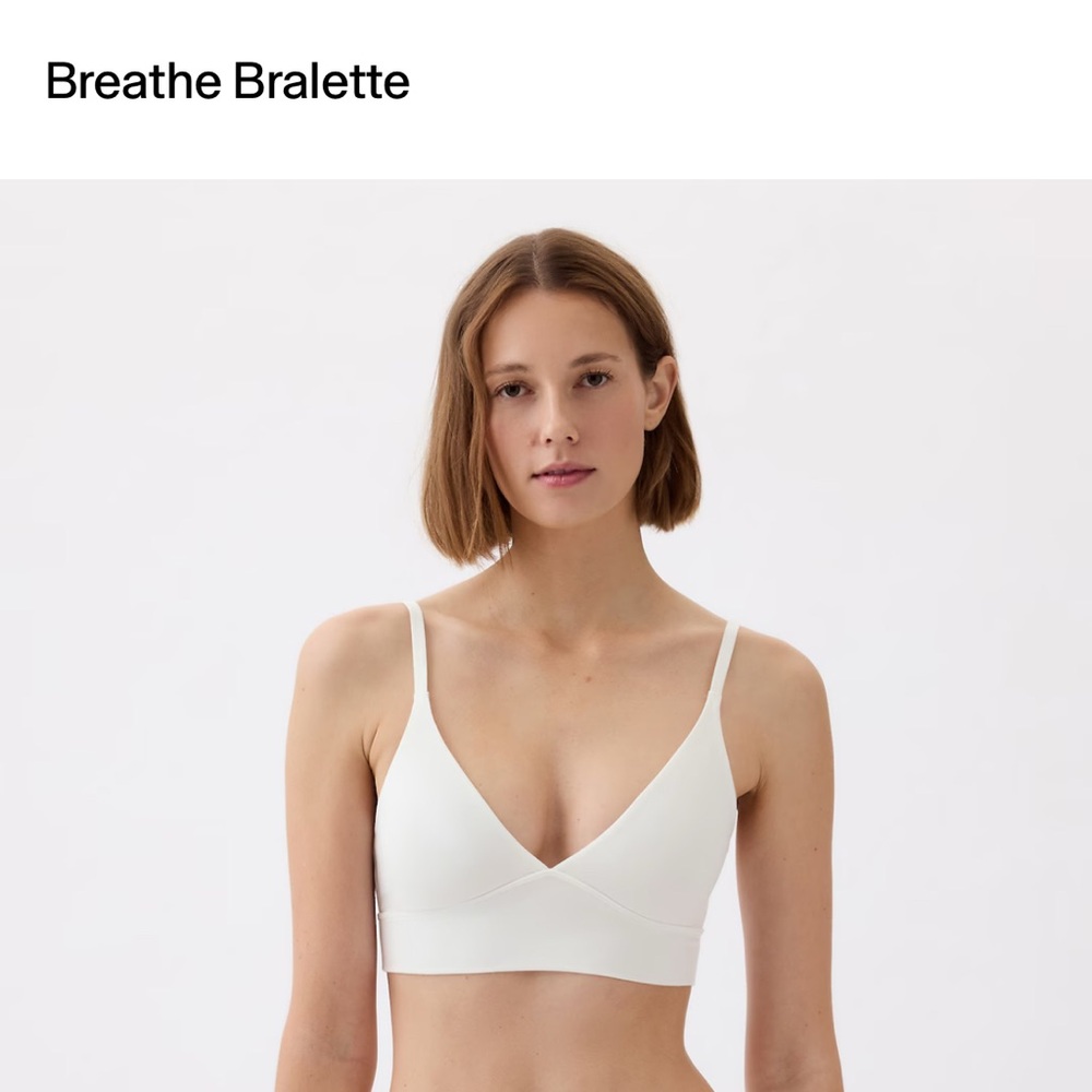 GapBody White Women's Breathe Bralette NWOT